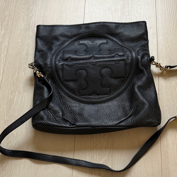 Tory Burch Flap Black Crossbody Bag with Gold Hardware - Picture 14 of 16